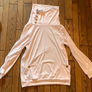 White light weight hoodie.